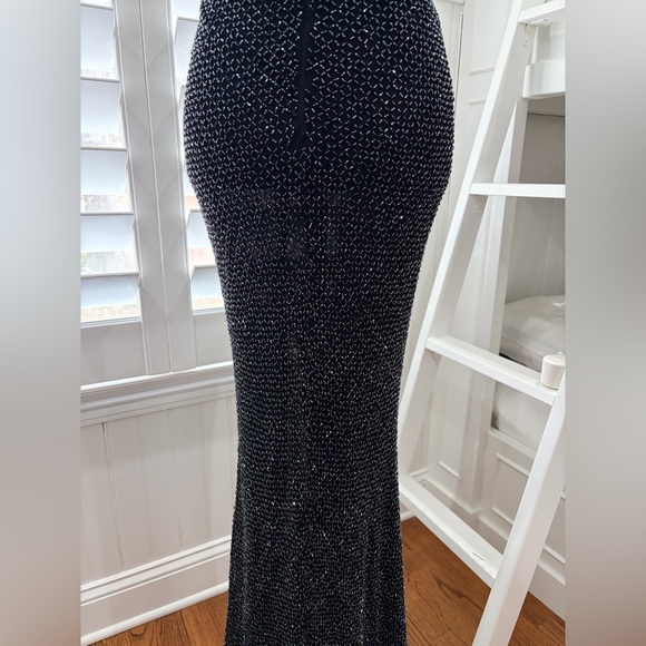 Mac Duggal Embellished Gown in Gunmetal - Picture 11 of 12